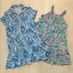 Two Lilly Pulitzer Dresses Kids Size Large